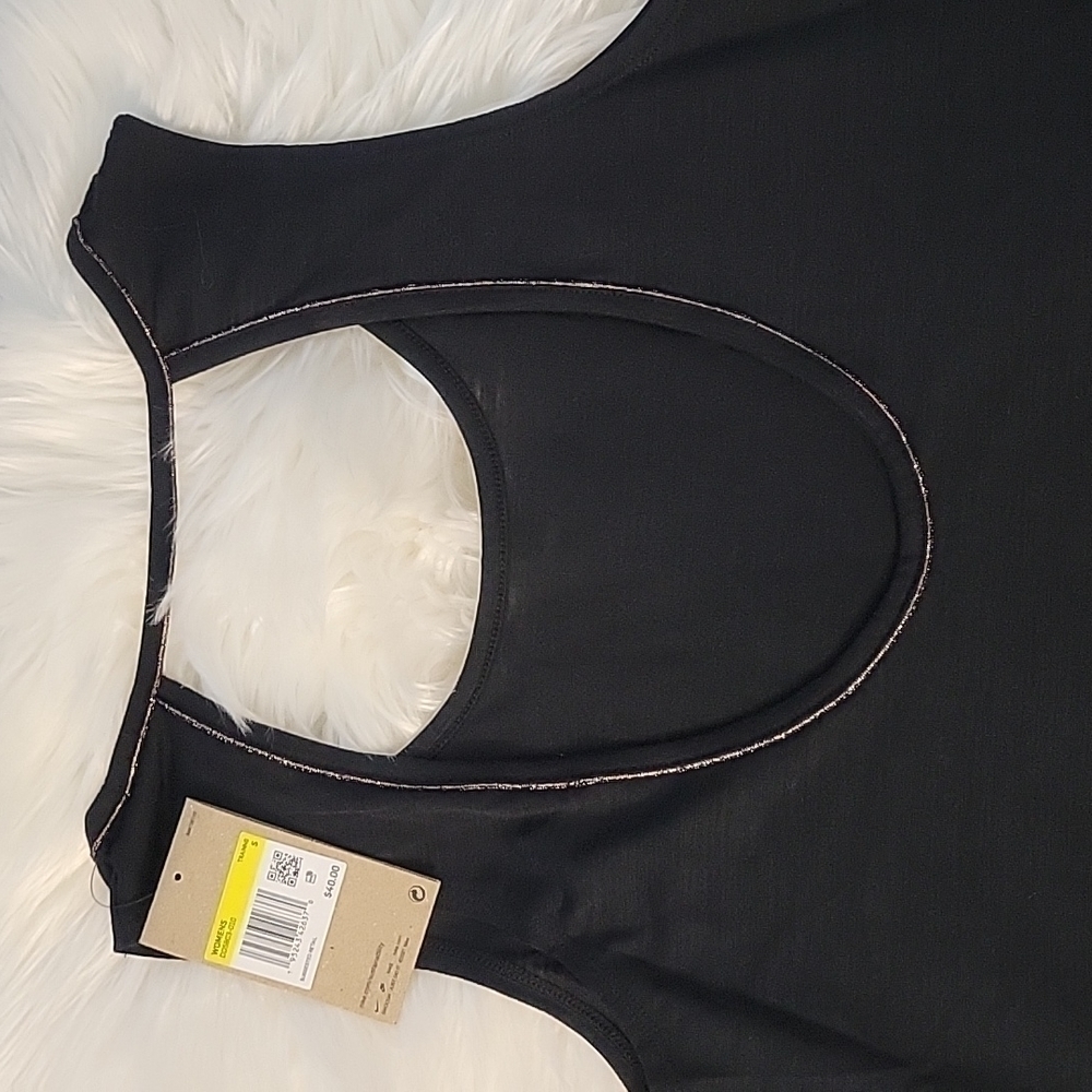NIKE Yoga Dri-FIT Lurex Tank In Black - Picture 7 of 8